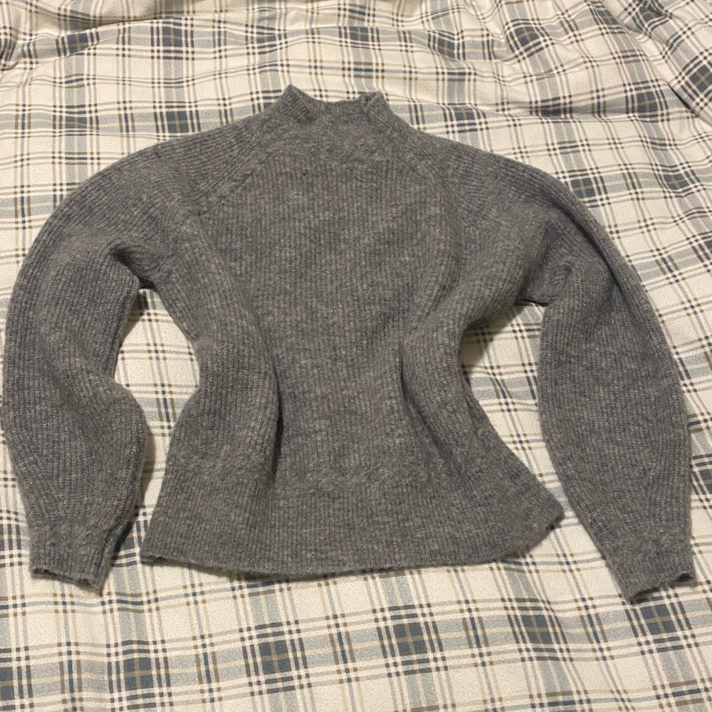 Sezane Otis Jumper XS Mottled Grey - Picture 2 of 6